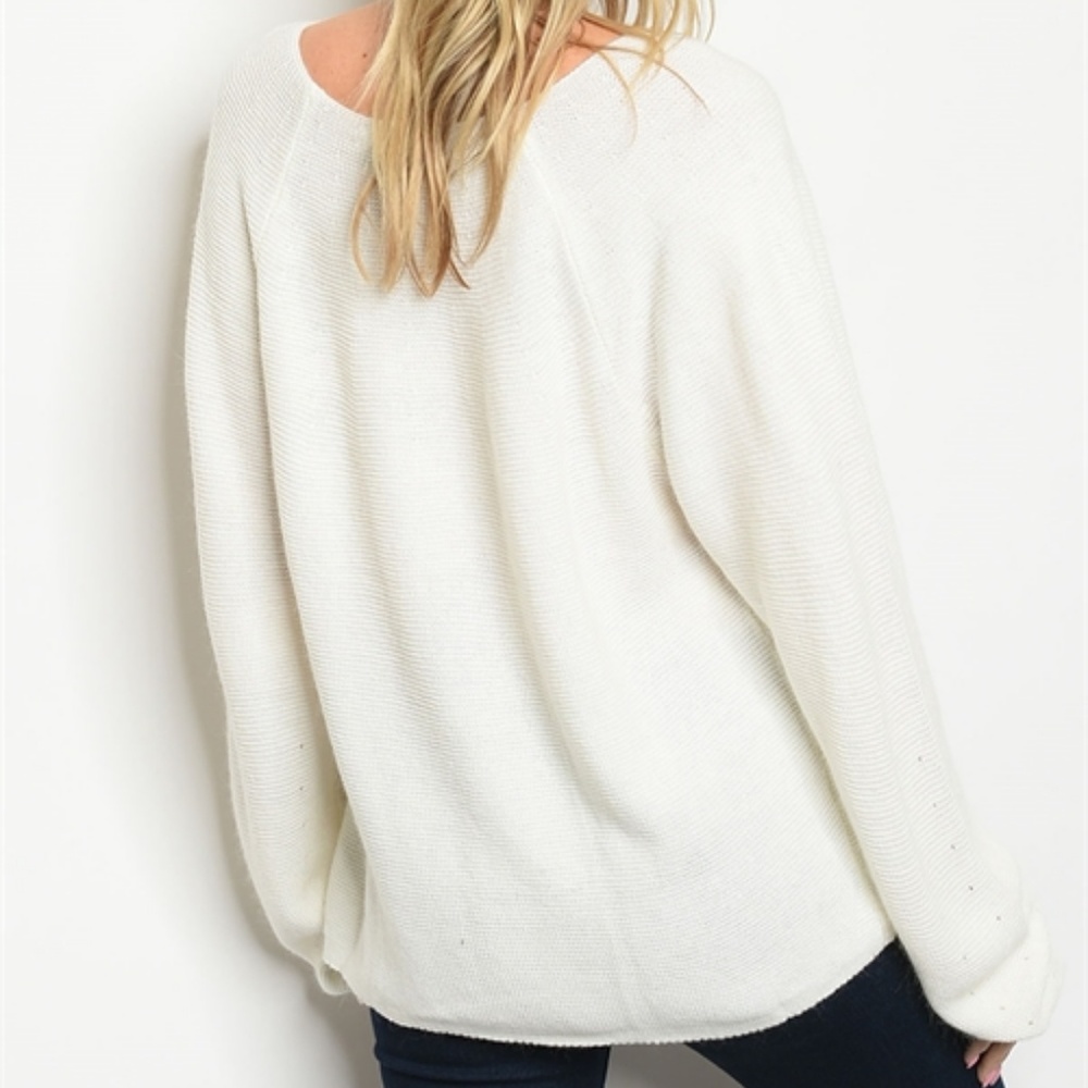 LAST ONE!!! Cozy Ivory Sweater - Picture 6 of 7
